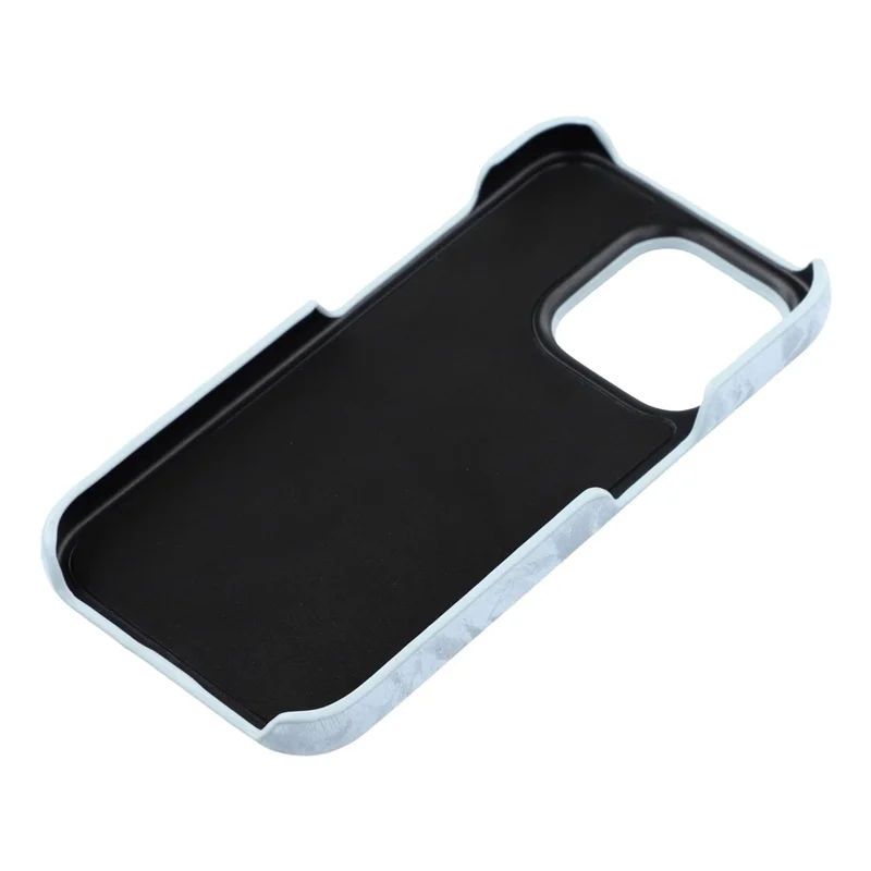 For iPhone 14 Pro Case Velvet Texture Leather + PC Phone Back Cover - Blue