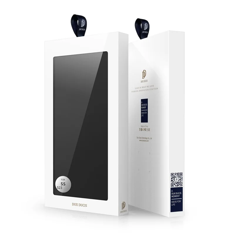 Чехол DUX DUCIS Skin Pro Series для Samsung Galaxy S23, кожаный чехол с отделением для карточек, противоударный, подставка для просмотра - черный