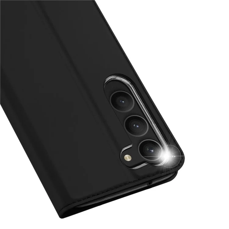 Чехол DUX DUCIS Skin Pro Series для Samsung Galaxy S23, кожаный чехол с отделением для карточек, противоударный, подставка для просмотра - черный