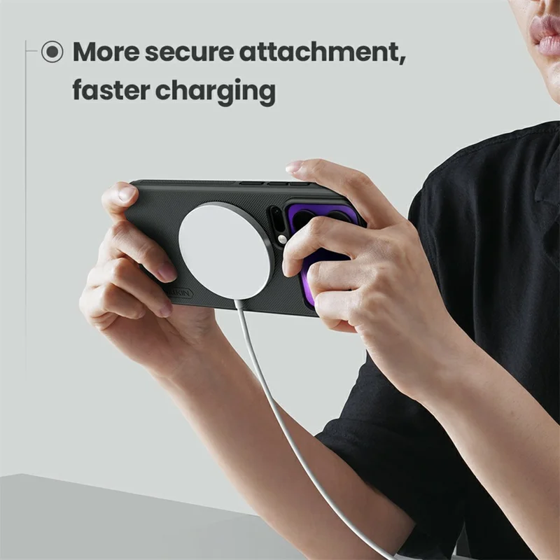 NILLKIN Frosted Shield Pro voor Xiaomi 17 Pro hoes compatibel met MagSafe PC + TPU telefoonhoes