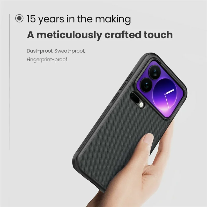 NILLKIN Frosted Shield Pro voor Xiaomi 17 Pro hoes compatibel met MagSafe PC + TPU telefoonhoes