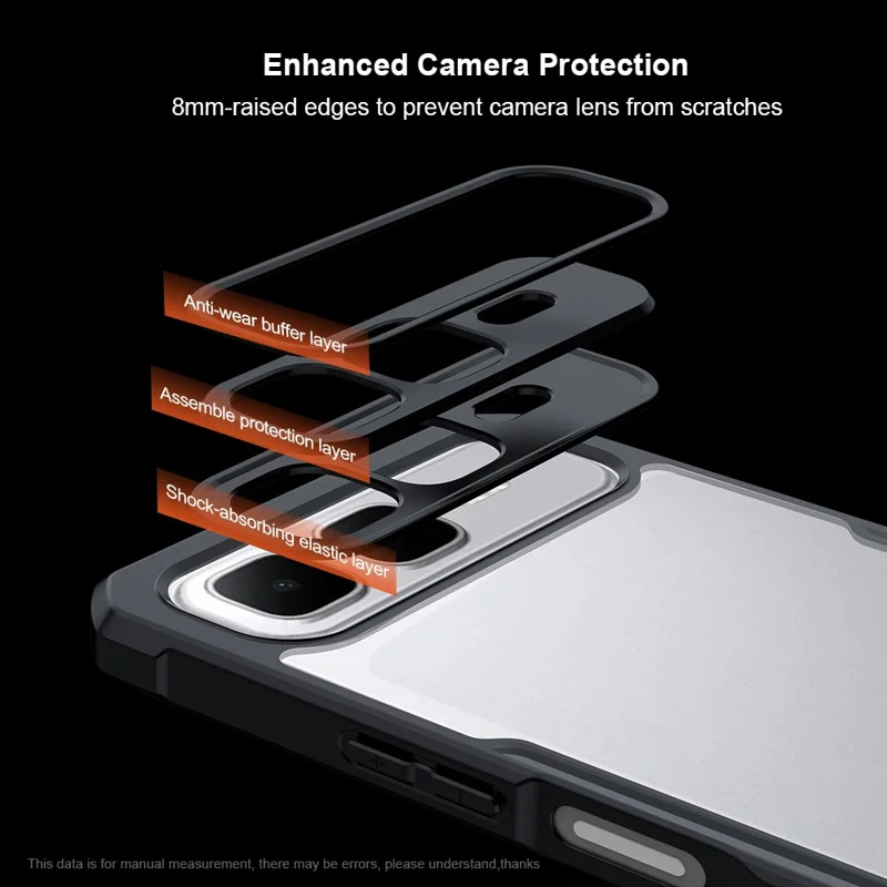 XUNDD For Infinix Smart 10 Plus Case Dropproof TPU + Acrylic Clear Back Phone Cover