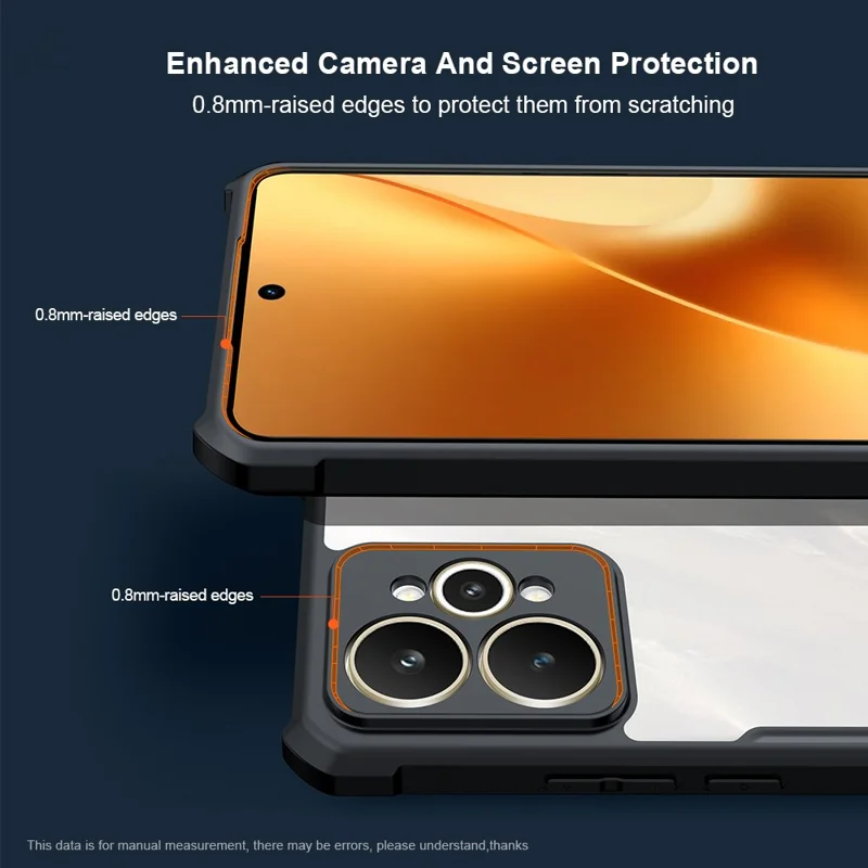 XUNDD For Realme 15 5G Case Dropproof TPU + Acrylic Clear Back Phone Cover