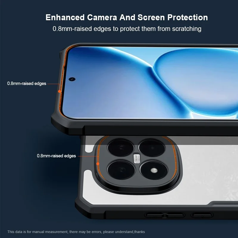 XUNDD For Xiaomi Redmi Note 15 Pro+ 5G (Global) Case Dropproof TPU + Acrylic Clear Back Phone Cover