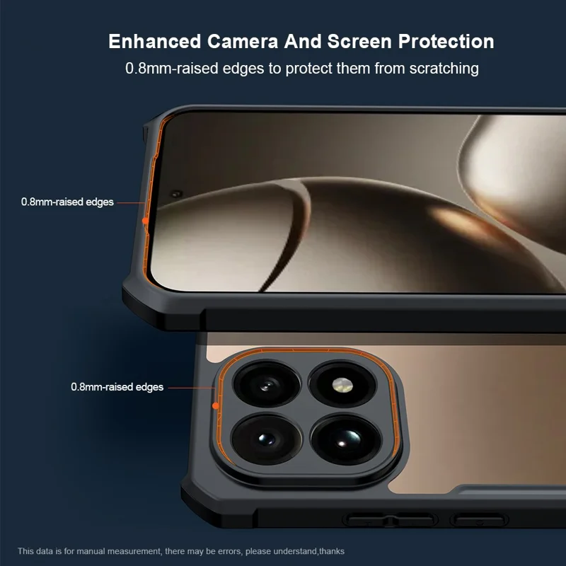 XUNDD For Xiaomi 15T Case Dropproof TPU + Acrylic Clear Back Phone Cover