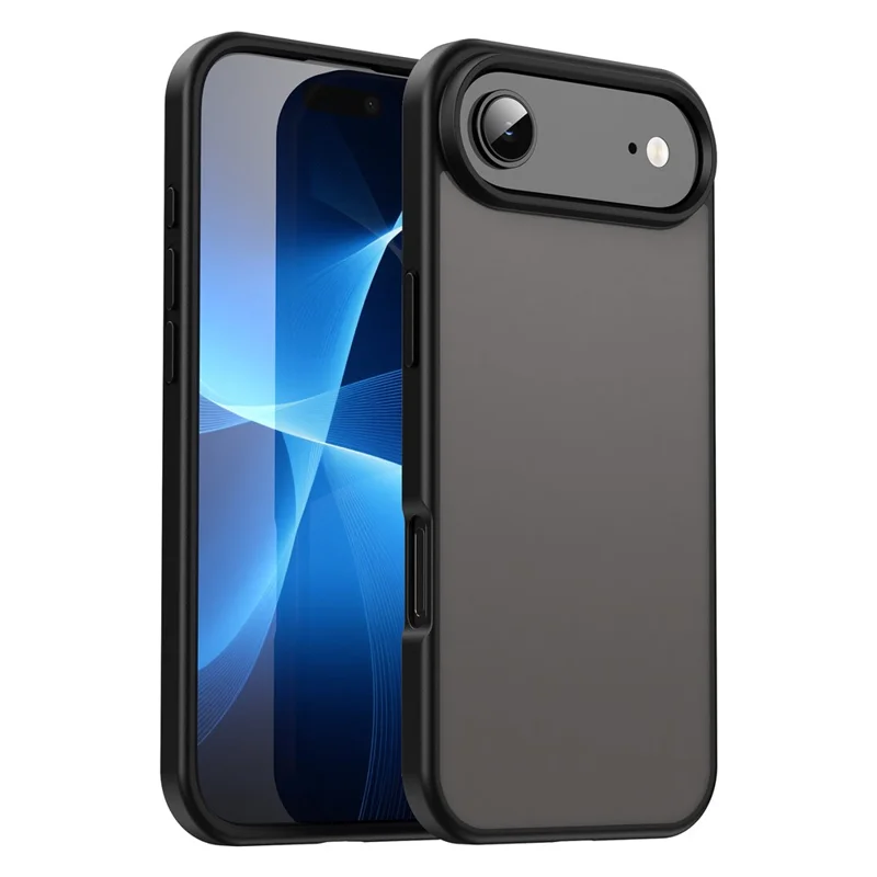 For iPhone Air Case Skin Touch Matte Anti Drop TPU PC Phone Back Cover - Black