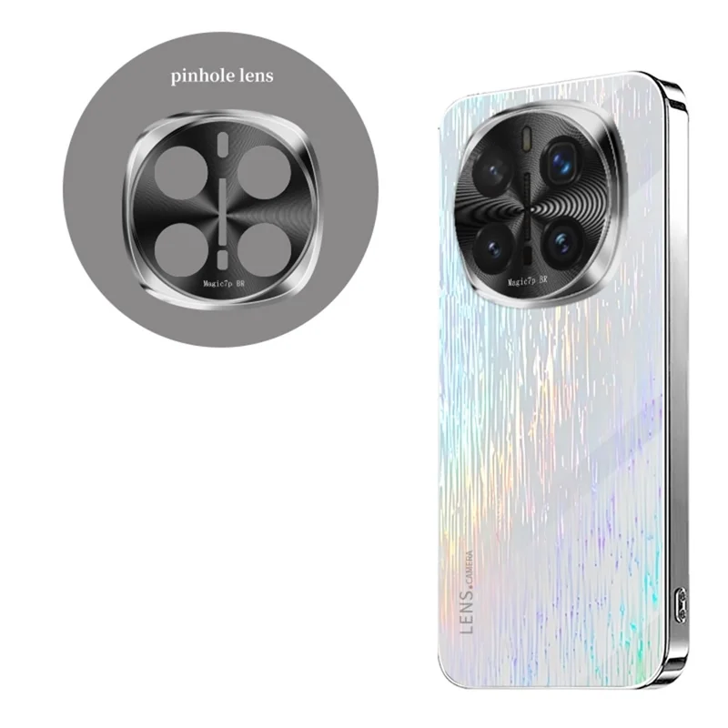 For Honor Magic7 Pro 5G Colorful Phone Case Ultra Slim Dropproof Hard PC Back Cover - White