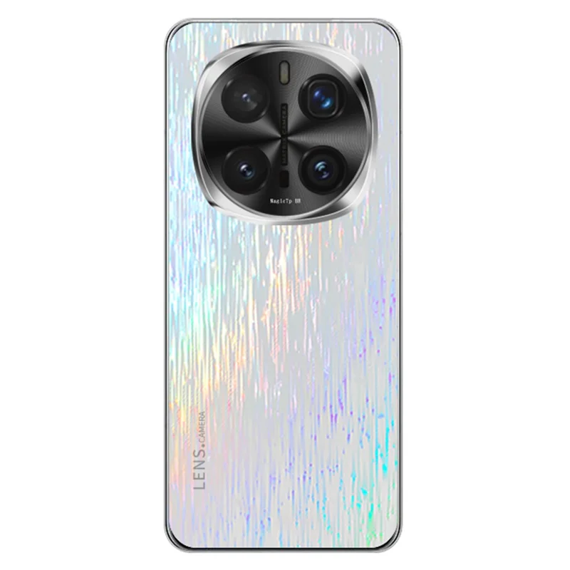 For Honor Magic7 Pro 5G Colorful Phone Case Ultra Slim Dropproof Hard PC Back Cover - White