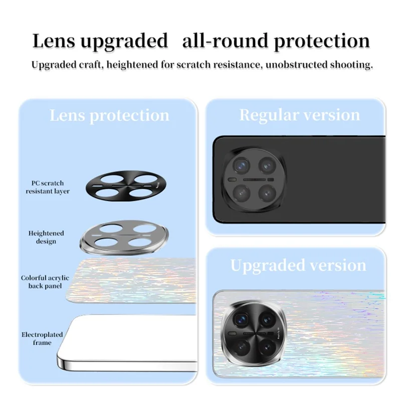 Obudowa telefoniczna dla Honor Magic7 5G kolorowa, ultra cienka, odporna na upadek, twarda pokrywa tylna z PC – biały