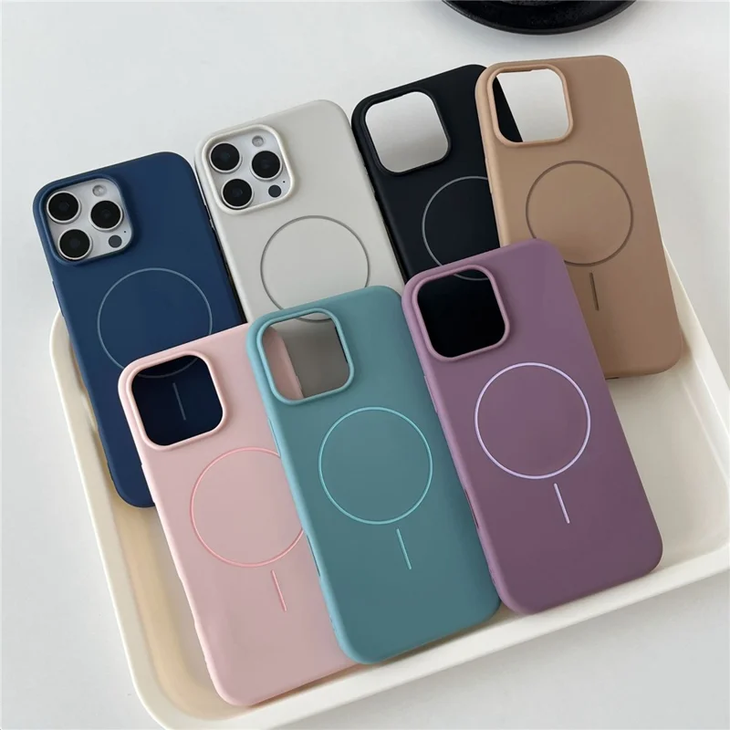 Bulk Buy For iPhone 14 Pro Max TPU Phone Case Compatible with MagSafe Matte Back Cover - Sapphire