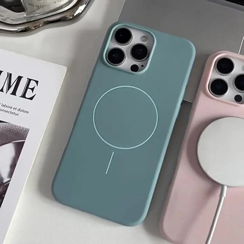 Bulk Buy For iPhone 12  /  12 Pro TPU Phone Case Compatible with MagSafe Matte Back Cover - Sapphire