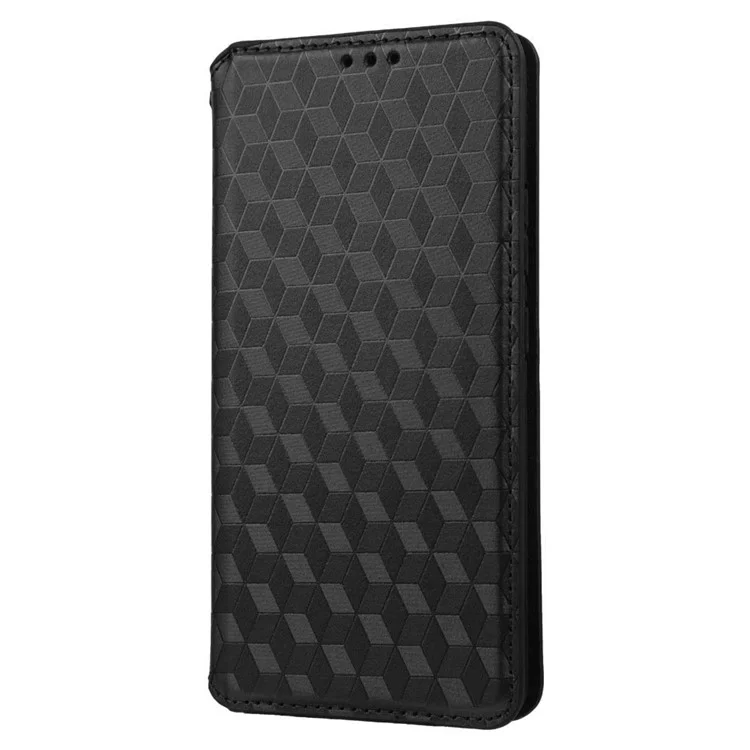 Для Motorola Moto G72 4G Rhombus Patter - Черный