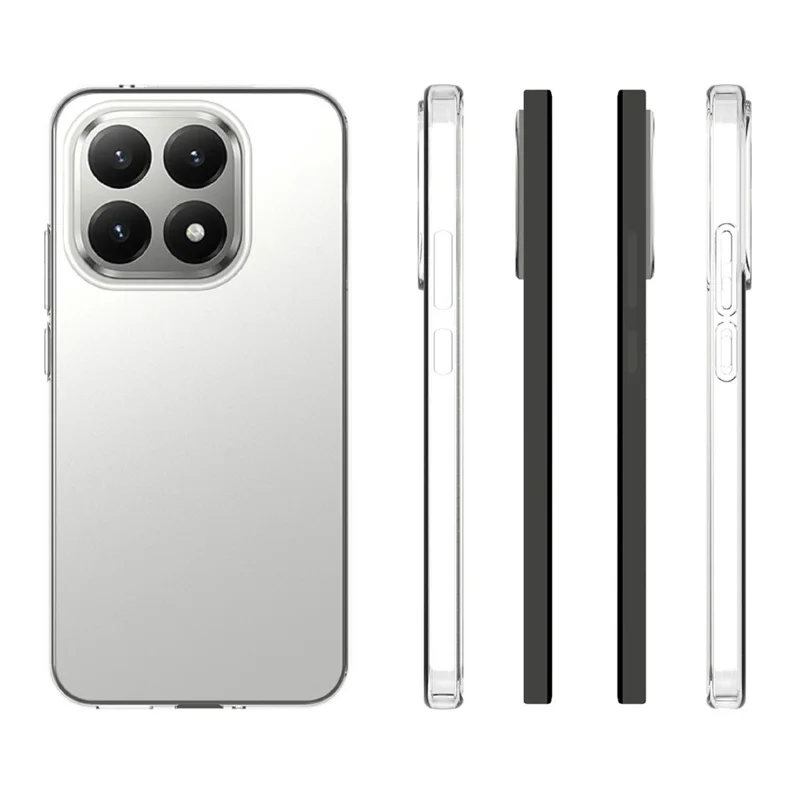 Funda Xiaomi 15T Resistente a Marcas de Agua Cubierta Trasera de Teléfono de TPU Transparente