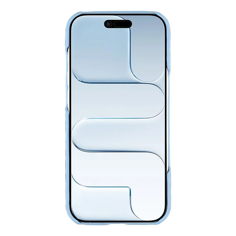 For iPhone Air Magnetic Case Denim Cloth Texture Leather + PC Shockproof Phone Cover - Grey Blue