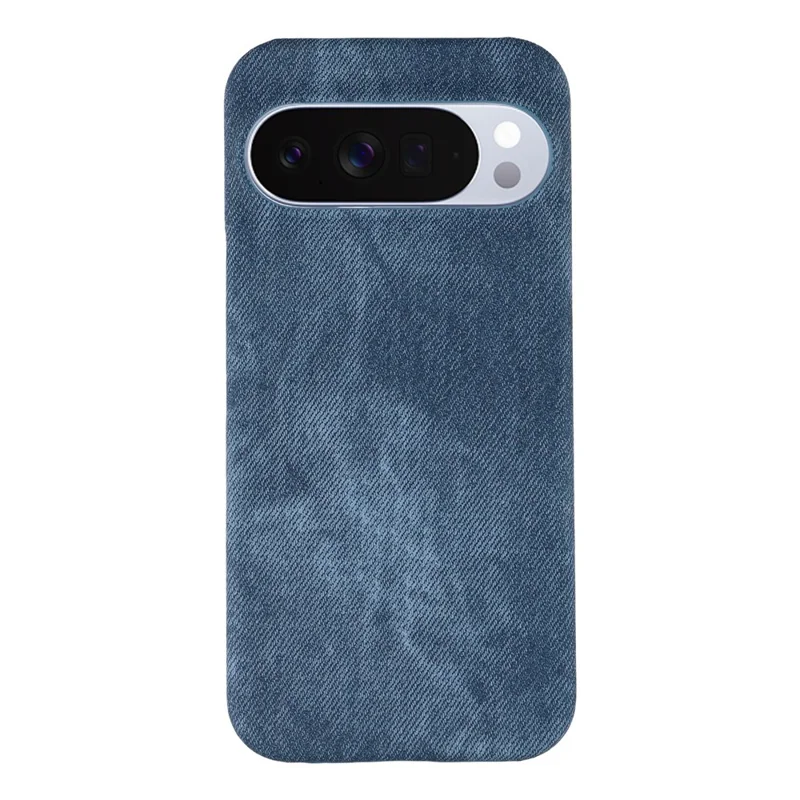 For Google Pixel 10 Pro XL Magnetic Case Denim Cloth Texture Leather + PC Shockproof Phone Cover - Dark Blue