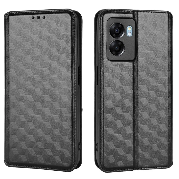Pour OnePlus Nord N300 5G Rhombus Motement - le Noir