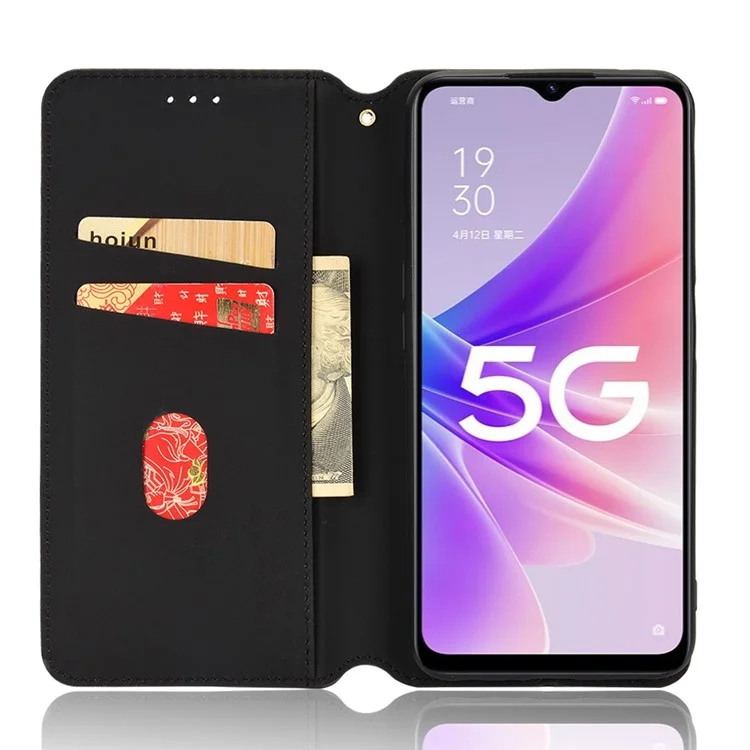 Pour OnePlus Nord N300 5G Rhombus Motement - le Noir