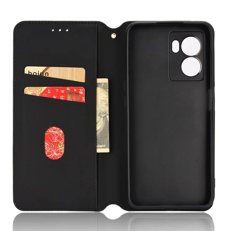 For OnePlus Nord N300 5G Rhombus Pattern Imprinted Magnetic Closure Stand Cover PU Leather Flip Wallet Phone Case - Red