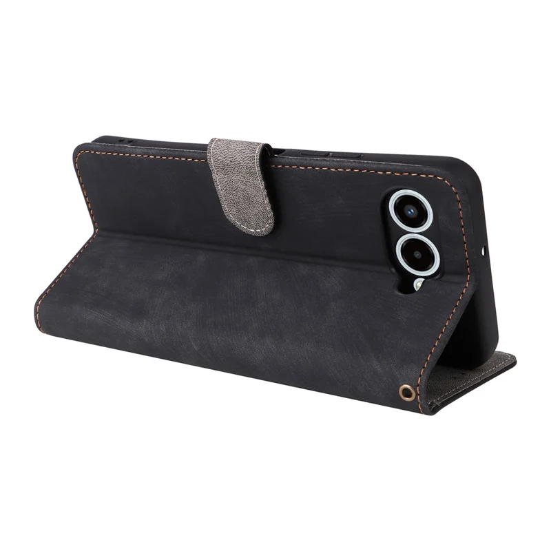 For T-Mobile REVVL 8  /  T Phone 3 Case Wallet RFID Blocking PU Leather Phone Cover Stand with Strap - Black