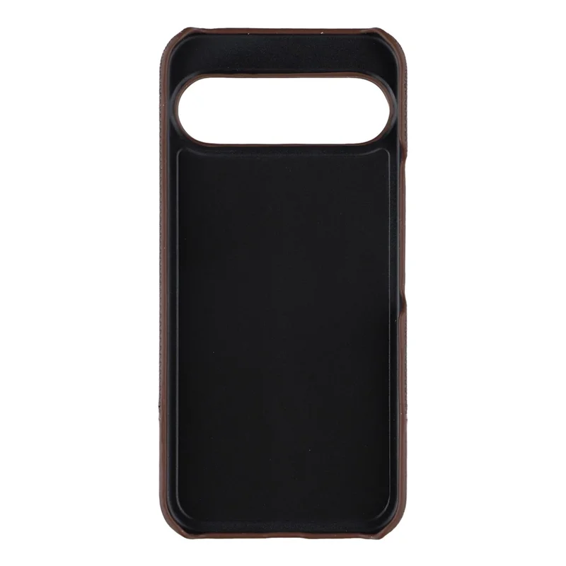 For Google Pixel 10 / 10 Pro Case PU Leather + PC Splicing Anti-Slip Phone Cover - Dark Brown