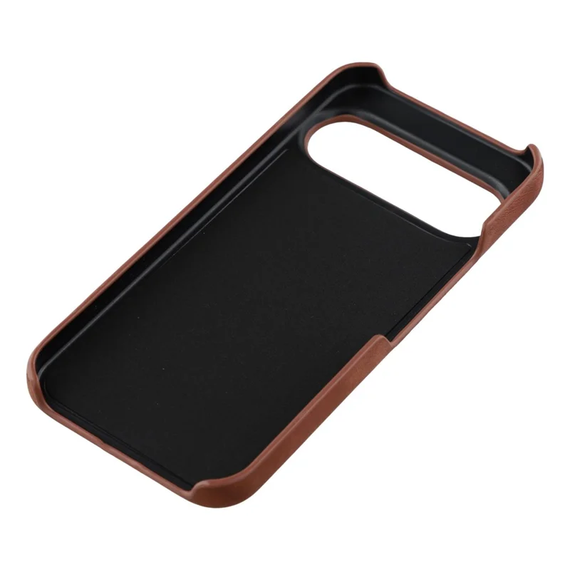 For Google Pixel 10 Pro XL Case Skin-Touch Leather + PC Phone Cover with Card Slot - Brown