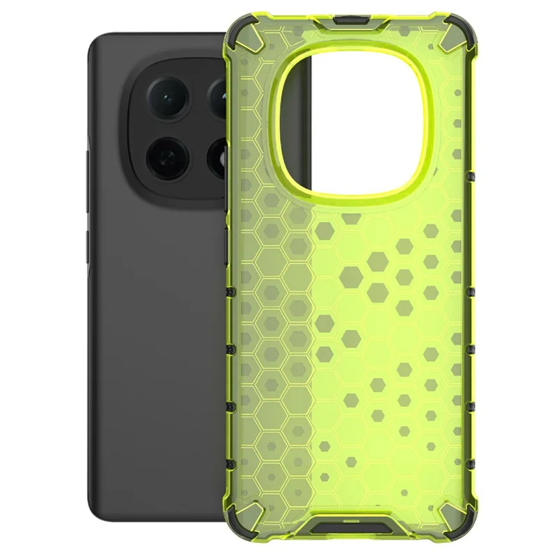 For Xiaomi Redmi Note 15 5G (Global) Case PC + TPU Phone Cover Honeycomb Shape - Green