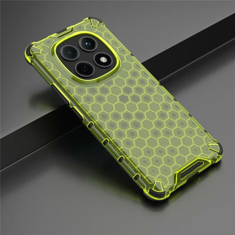 For Xiaomi Redmi Note 15 5G (Global) Case PC + TPU Phone Cover Honeycomb Shape - Green