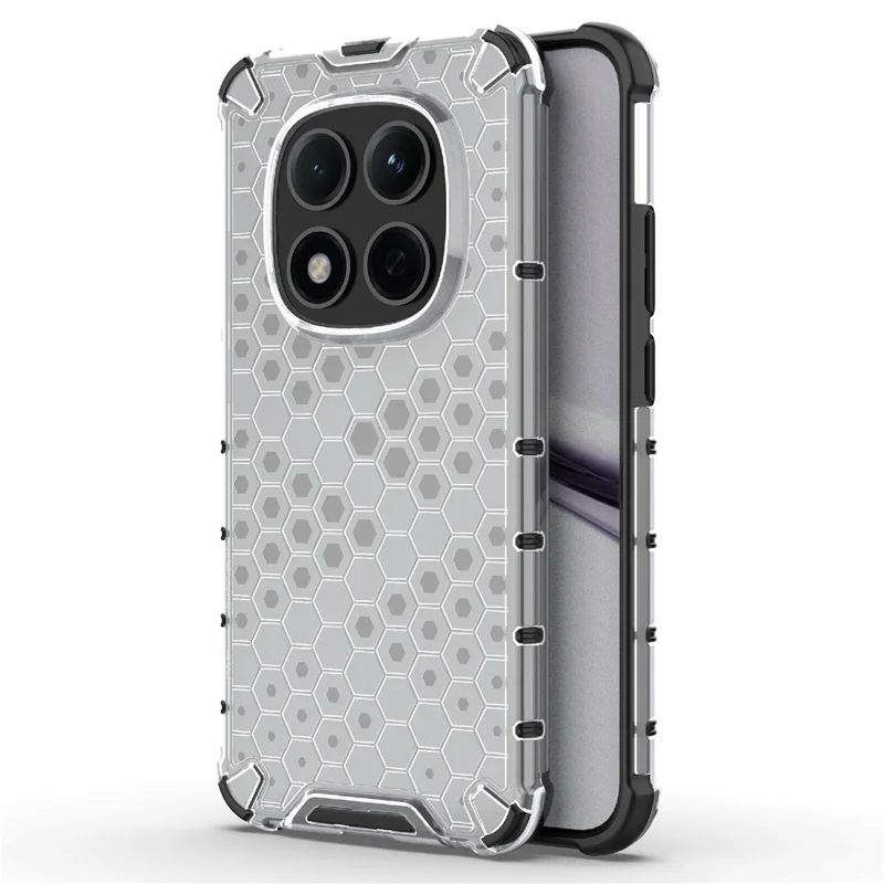 For Xiaomi Redmi Note 15 Pro 5G (Global) Case PC + TPU Phone Cover Honeycomb Shape - Grey