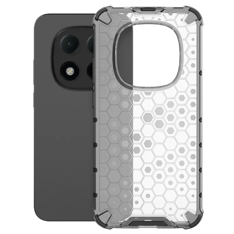 For Xiaomi Redmi Note 15 Pro 5G (Global) Case PC + TPU Phone Cover Honeycomb Shape - Grey
