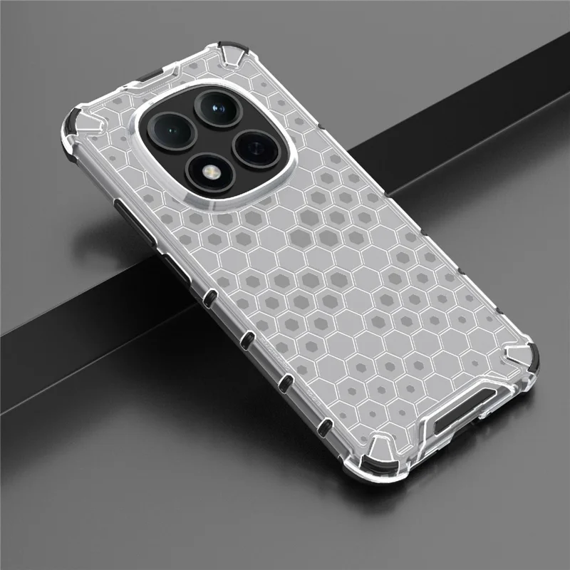 For Xiaomi Redmi Note 15 Pro 5G (Global) Case PC + TPU Phone Cover Honeycomb Shape - Grey