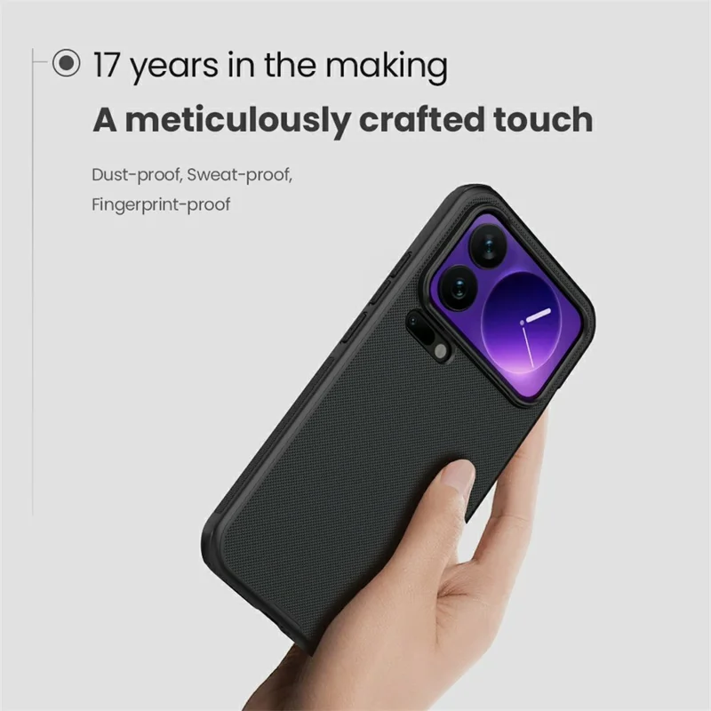 NILLKIN Frosted Shield Pro dla Xiaomi 17 Pro Max, etui matowe PC + TPU