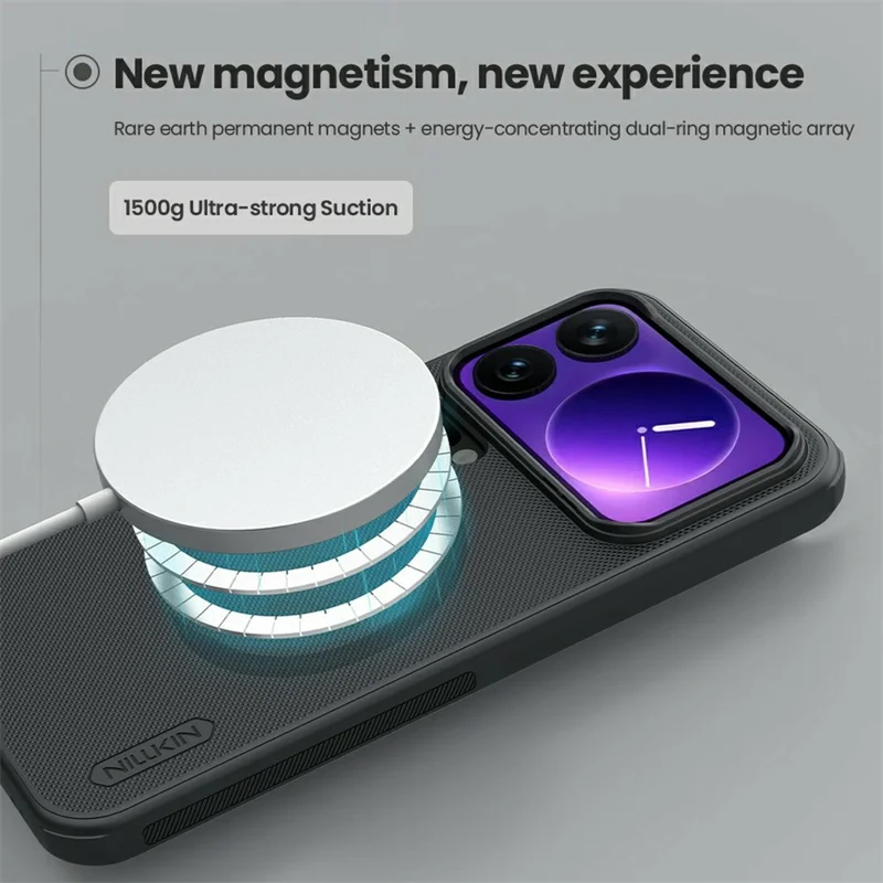 NILLKIN Frosted Shield Pro for Xiaomi 17 Pro Max Magnetic Case PC + TPU Phone Cover