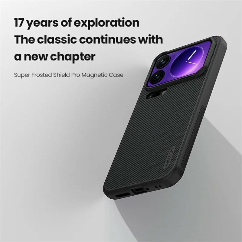 NILLKIN Frosted Shield Pro for Xiaomi 17 Pro Max Magnetic Case PC + TPU Phone Cover