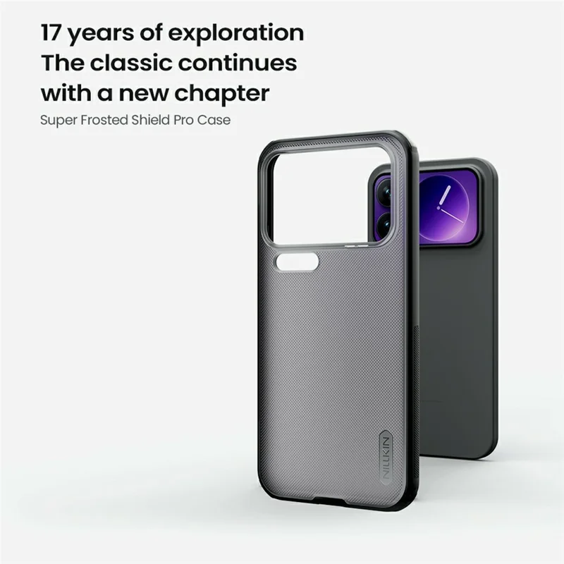 NILLKIN Super Frosted Shield Pro For Xiaomi 17 Pro Max Case Matte PC TPU Clear Black Phone Back Cover