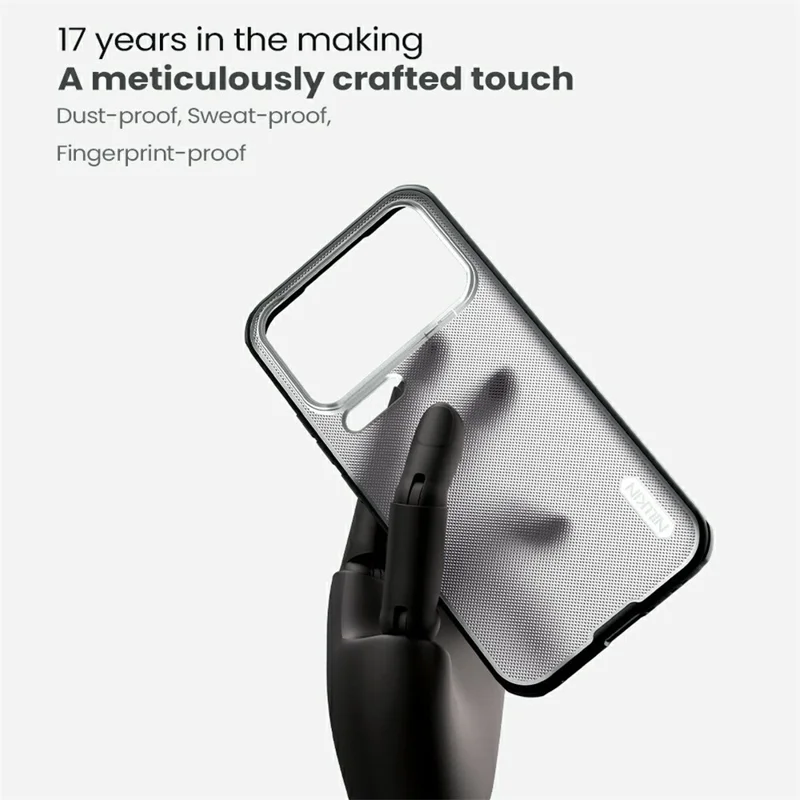 NILLKIN Super Frosted Shield Pro For Xiaomi 17 Pro Max Case Matte PC TPU Clear Black Phone Back Cover