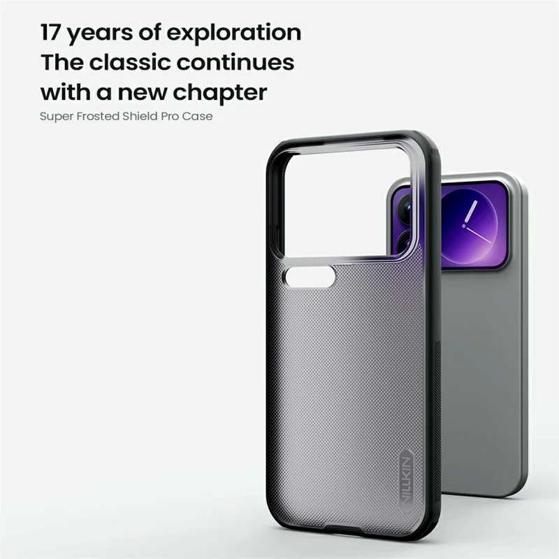 NILLKIN Super Frosted Shield Pro For Xiaomi 17 Pro Case Matte PC TPU Clear Black Phone Back Cover