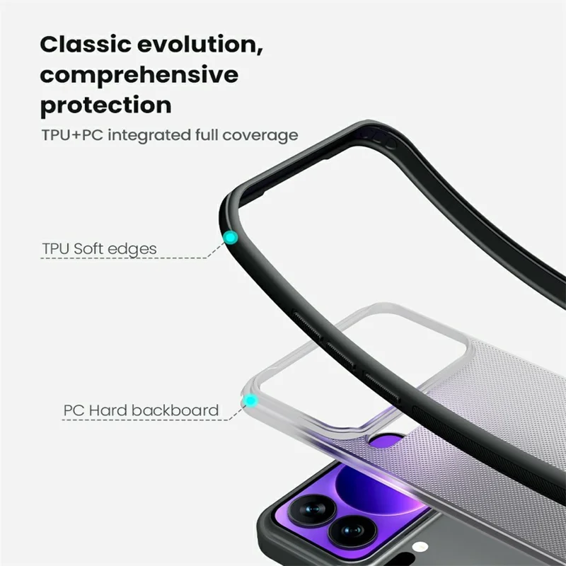 NILLKIN Super Frosted Shield Pro For Xiaomi 17 Pro Case Matte PC TPU Clear Black Phone Back Cover