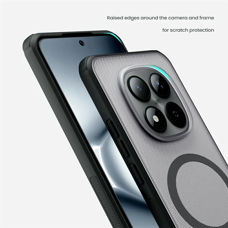 NILLKIN Super Frosted Shield Pro for Xiaomi Redmi Note 15 Pro 5G (Global) Magnetic Case Matte PC TPU Clear Black Phone Back Cover