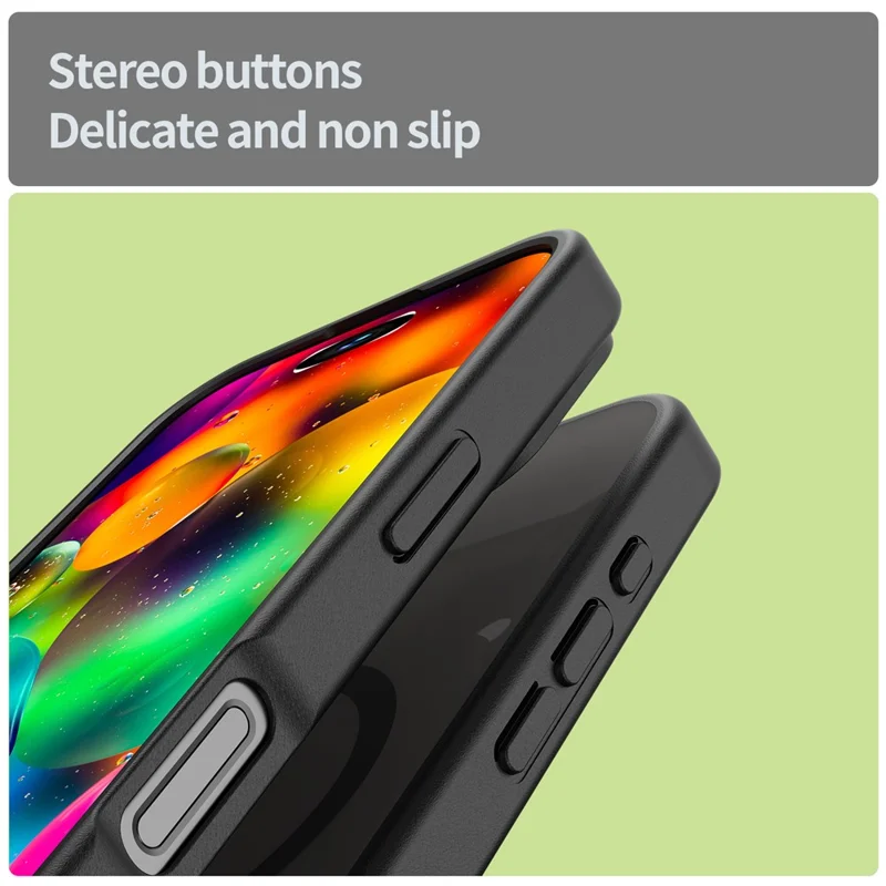 Bulk Purchasing For iPhone 17 Case Compatible with MagSafe Skin Touch Matte TPU PC Phone Back Cover - Black