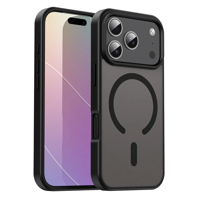Bulk Purchasing For iPhone 17 Pro Case Compatible with MagSafe Skin Touch Matte TPU PC Phone Back Cover - Black