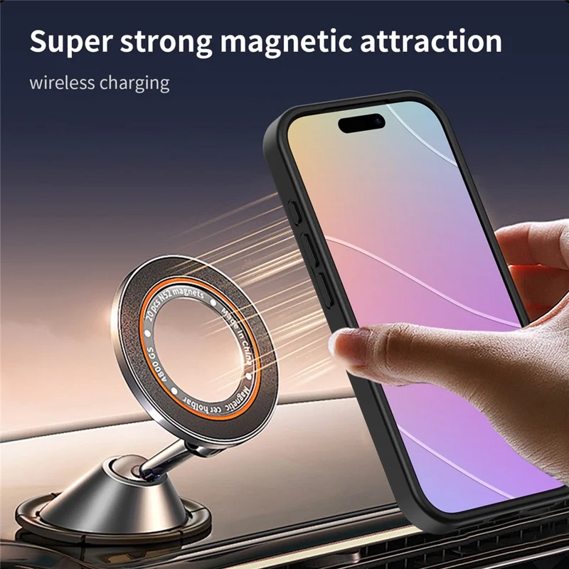 Bulk Purchasing For iPhone 17 Pro Case Compatible with MagSafe Skin Touch Matte TPU PC Phone Back Cover - Black