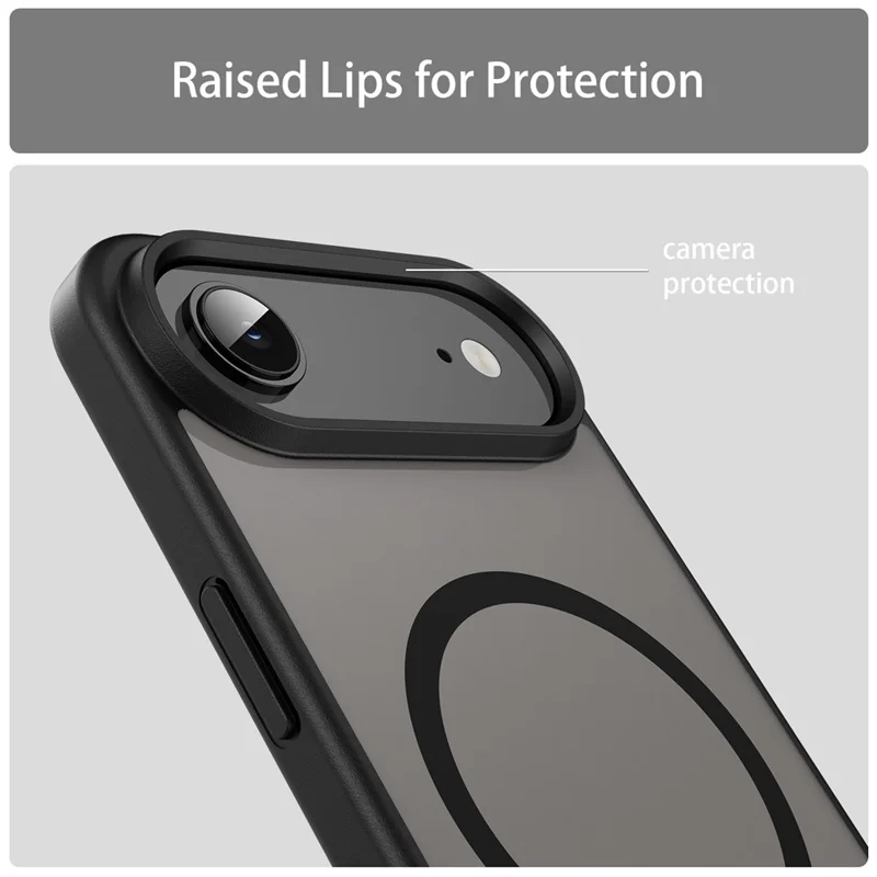 Bulk Purchasing For iPhone Air Case Compatible with MagSafe Skin Touch Matte TPU PC Phone Back Cover - Black