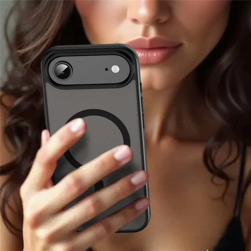 Bulk Purchasing For iPhone Air Case Compatible with MagSafe Skin Touch Matte TPU PC Phone Back Cover - Black