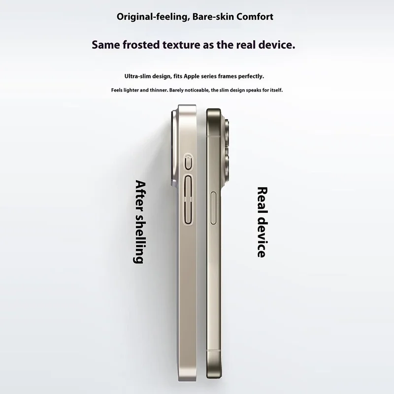 Bulk Purchasing For iPhone 14 Pro Max Magnetic Case Transfer to 17 Pro Max PC Phone Cover with AG Corning Glass Lens Film - Titanium Grey