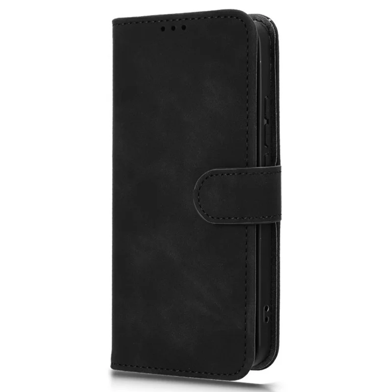 For Realme 15T 5G Leather Case Skin Feel Anti Drop Wallet Flip Phone Cover - Black