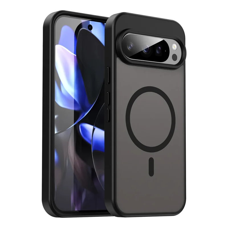 Bulk Purchasing For Google Pixel 9 Pro Magnetic Case Skin Touch Matte TPU PC Phone Back Cover - Black