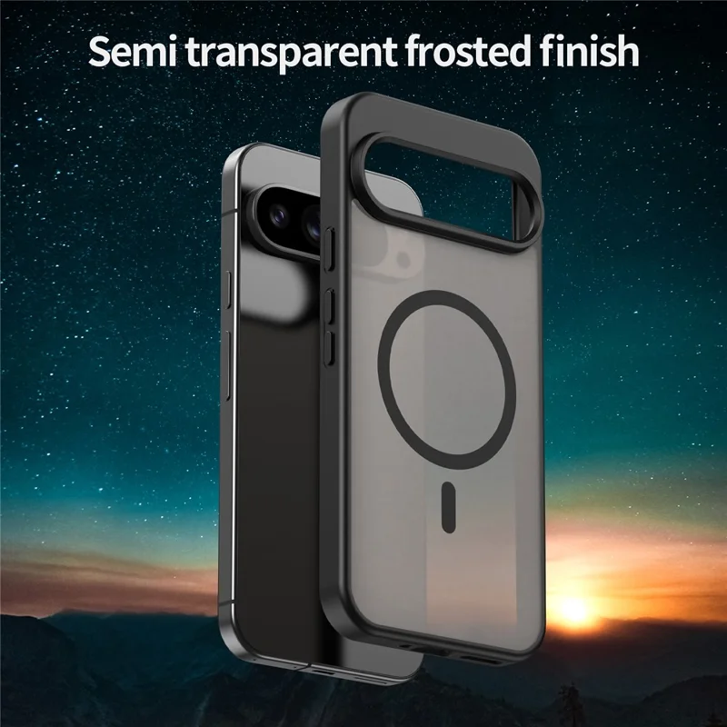 Bulk Purchasing For Google Pixel 9 Pro XL Magnetic Case Skin Touch Matte TPU PC Phone Back Cover - Black