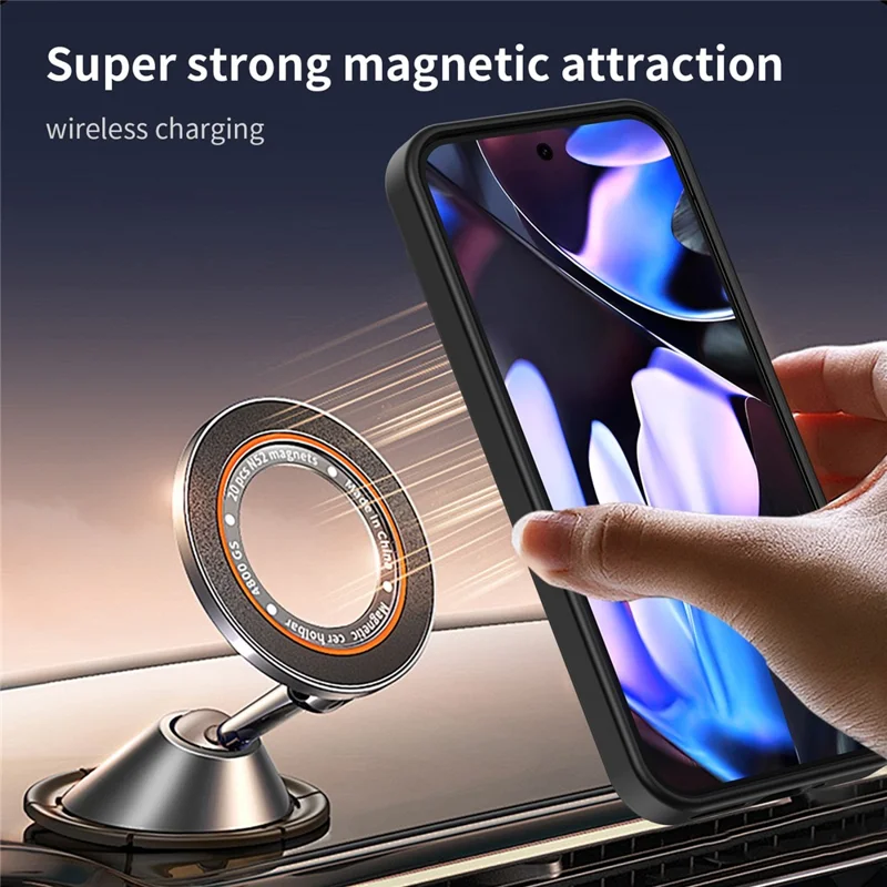 Bulk Purchasing For Google Pixel 9 Pro XL Magnetic Case Skin Touch Matte TPU PC Phone Back Cover - Black