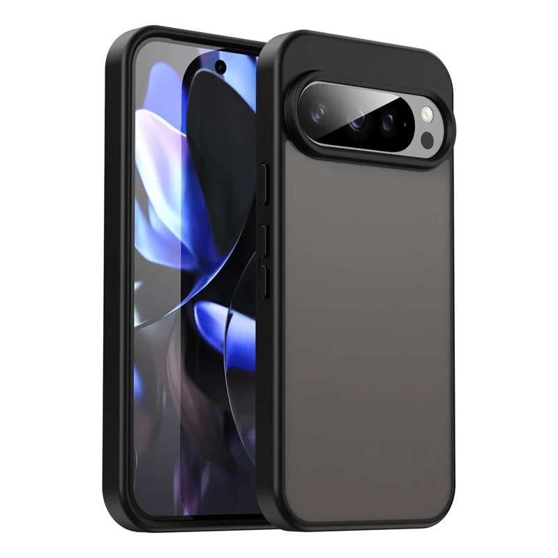 For Google Pixel 9 Pro Case Skin Touch Matte Anti Drop TPU PC Phone Back Cover - Black