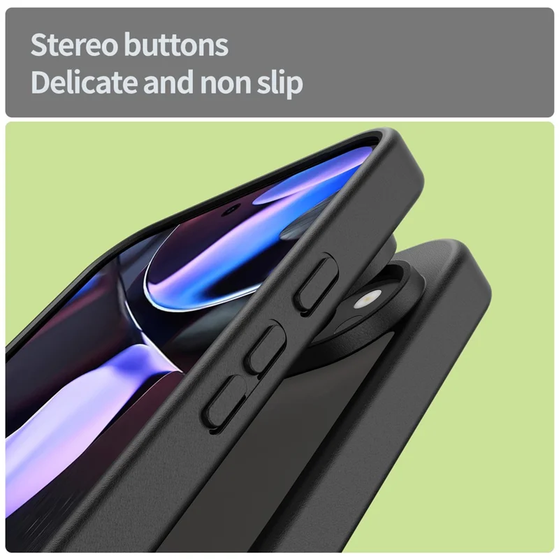 For Google Pixel 9 Pro XL Case Skin Touch Matte Anti Drop TPU PC Phone Back Cover - Black